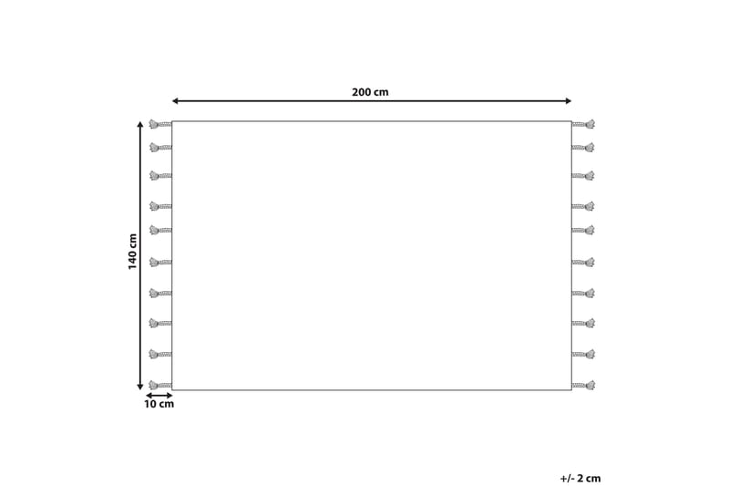 Bitlis Ryeteppe 140x200 cm - Oransje - Tekstiler - Tepper & Matter - Moderne tepper - Ryeteppe