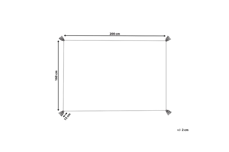 Bolay Bomullsteppe 160x230 cm - Beige - Tekstiler - Tepper & Matter - Moderne tepper - Bomullstepper