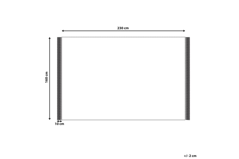 Cetmi Bomullsteppe 160x230 cm - Beige - Tekstiler - Tepper & Matter - Moderne tepper - Bomullstepper