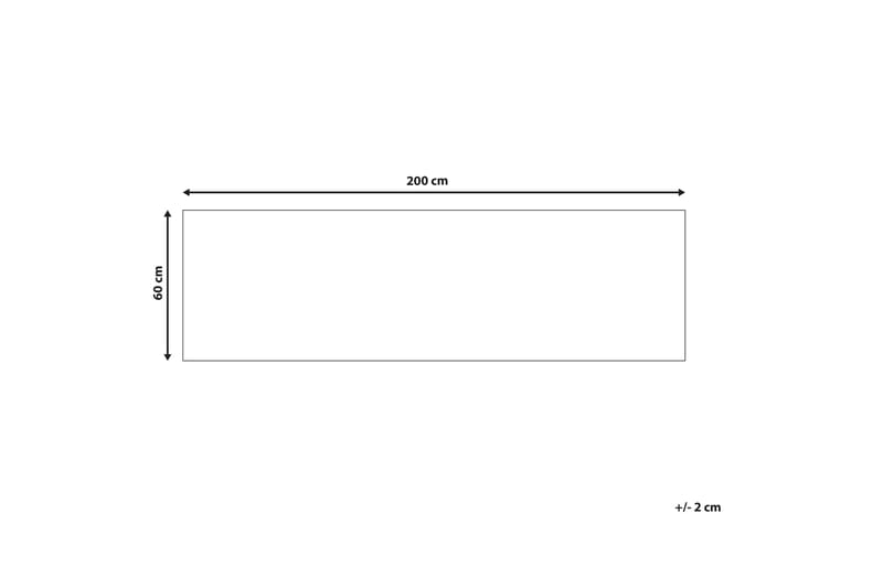 Charvad Ryeteppe 60x200 cm - Blå - Tekstiler - Tepper & Matter - Moderne tepper - Ryeteppe