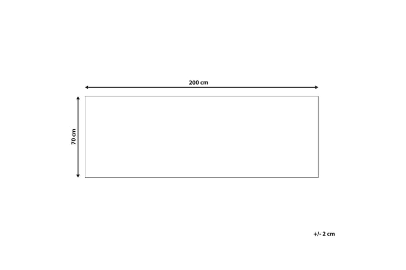 Charvad Ryeteppe 70x200 cm - Blå - Tekstiler - Tepper & Matter - Moderne tepper - Ryeteppe