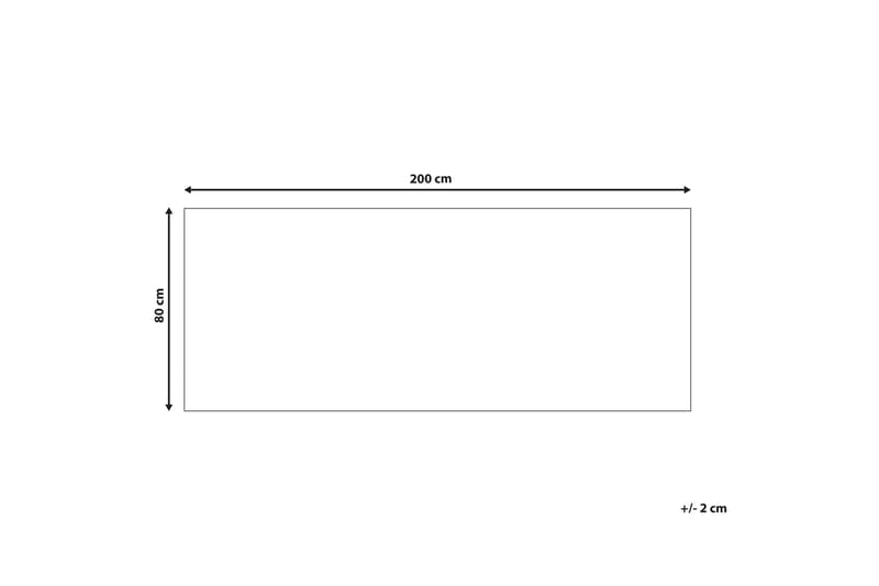 Charvad Ryeteppe 80x200 cm - Blå - Tekstiler - Tepper & Matter - Moderne tepper - Ryeteppe