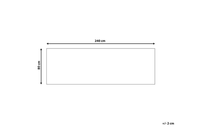 Colachel Ryeteppe 80x240 cm - Rød - Tekstiler - Tepper & Matter - Moderne tepper - Ryeteppe