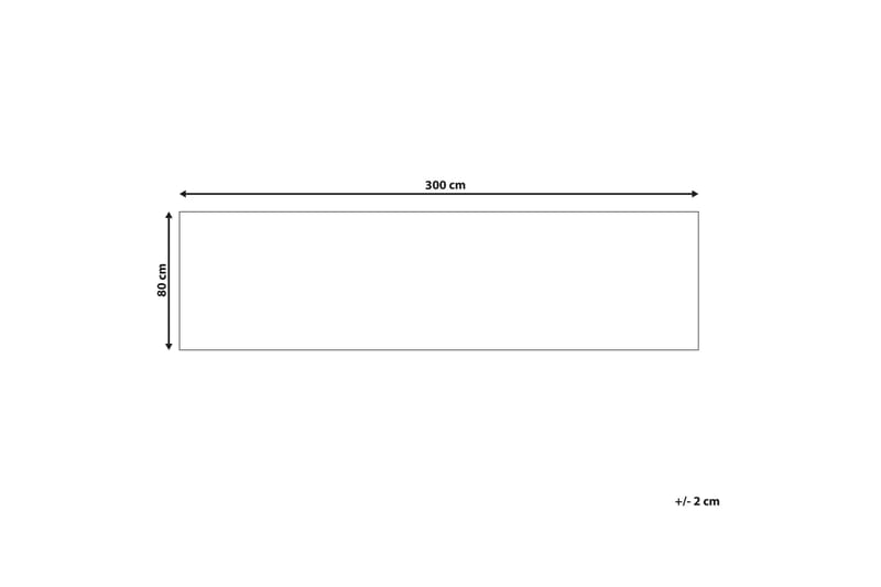 Colachel Ryeteppe 80x300 cm - Rød - Tekstiler - Tepper & Matter - Moderne tepper - Ryeteppe