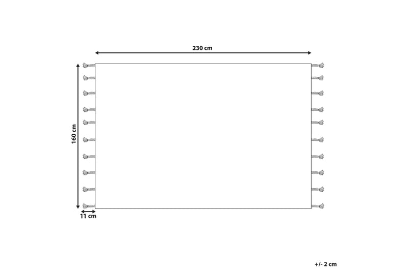 Corum Ryeteppe 160x230 cm - Svart - Tekstiler - Tepper & Matter - Moderne tepper - Ryeteppe