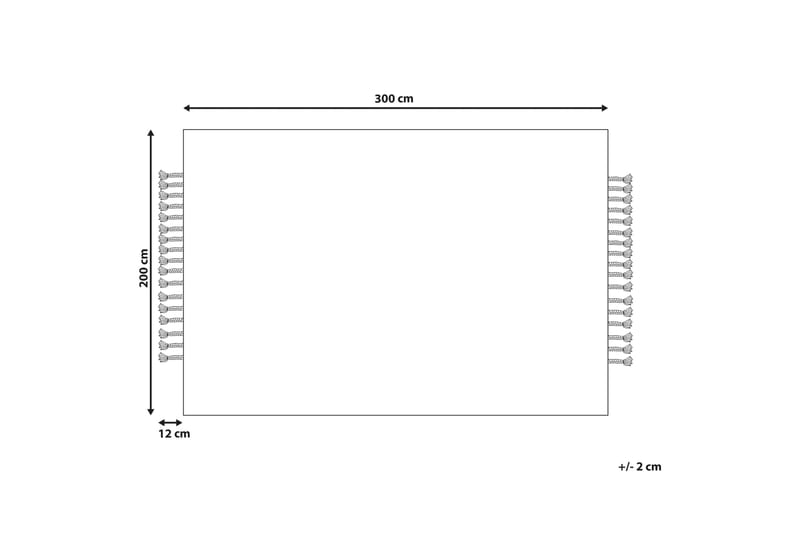 Dedemli Juteteppe 200x300 cm - Beige - Sisaltepper - Jutematter & hampematter