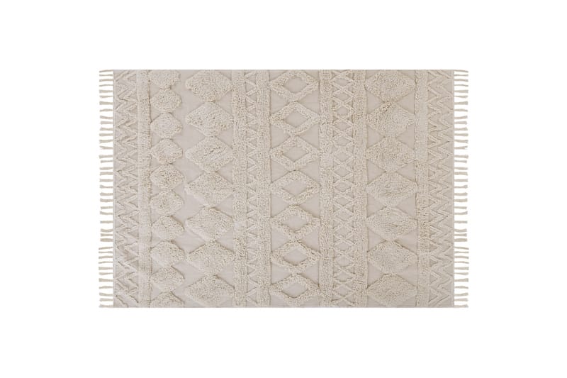 Didim Bomullsteppe 160x230 cm - Beige - Bomullstepper