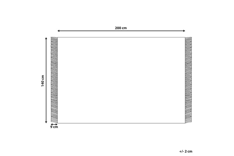 Emirler Ullteppe 140x200 cm - Svart/hvit - Tekstiler - Tepper & Matter - Moderne tepper - Ullteppe