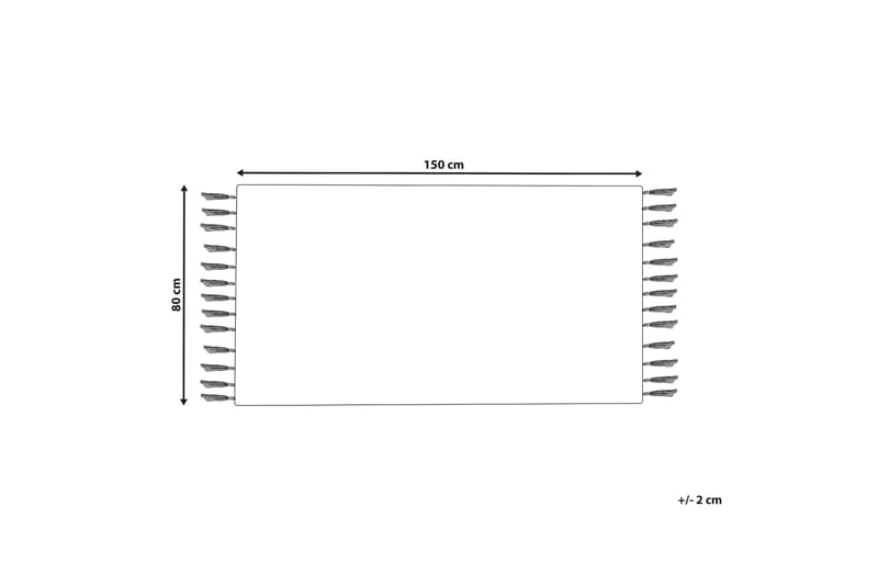 Eray Ryeteppe 80x150 cm - Svart/hvit - Tekstiler - Tepper & Matter - Moderne tepper - Ryeteppe