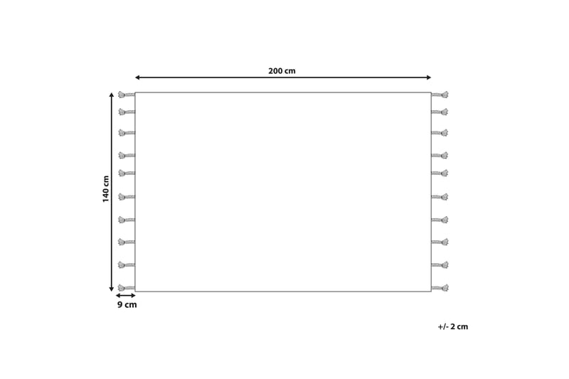 Erler Bomullsteppe 140x200 cm - Beige - Tekstiler - Tepper & Matter - Moderne tepper - Bomullstepper