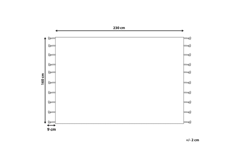 Erler Bomullsteppe 160x230 cm - Beige - Tekstiler - Tepper & Matter - Moderne tepper - Bomullstepper