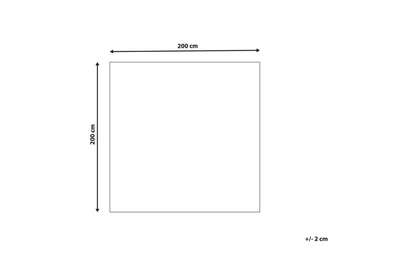 Ermenek Ullteppe 200x200 cm Kvadratisk - Beige - Tekstiler - Tepper & Matter - Moderne tepper - Ullteppe