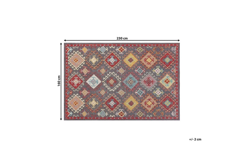 Finike Ullteppe 160x230 cm - Blå - Tekstiler - Tepper & Matter - Moderne tepper - Ullteppe