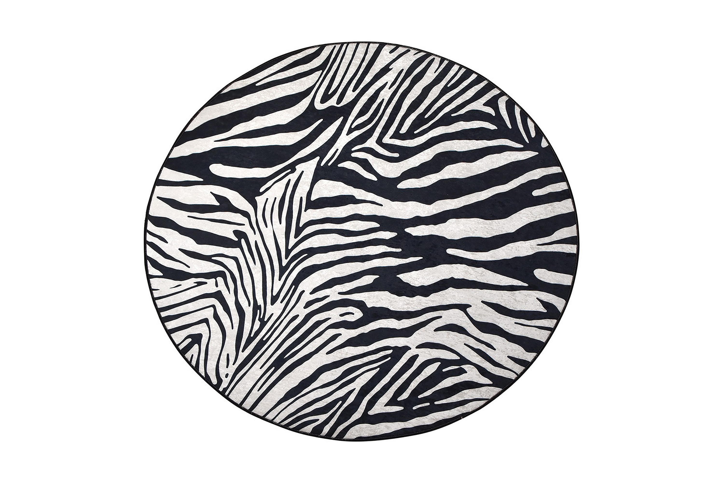 Rund Matte Zebra (140) - Friezematter Flerfarget