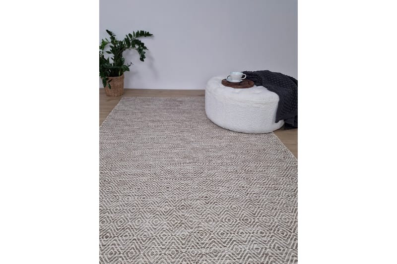 Gåsöga Ullteppe 160x230 cm Rektangulær - Beige - Tekstiler - Tepper & Matter - Moderne tepper - Ullteppe