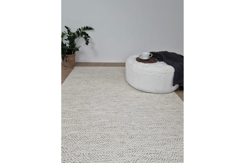 Gåsöga Ullteppe 160x230 cm Rektangulær - Beige - Tekstiler - Tepper & Matter - Moderne tepper - Ullteppe