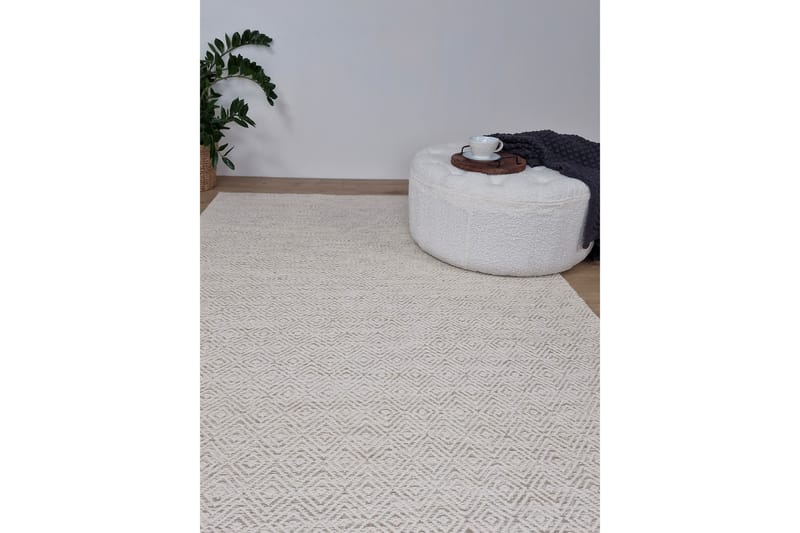 Gåsöga Ullteppe 160x230 cm Rektangulær - Beige - Tekstiler - Tepper & Matter - Moderne tepper - Ullteppe