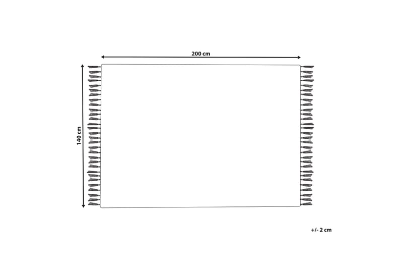 Gandzak Bomullsteppe 140x200 cm - Blå - Tekstiler - Tepper & Matter - Moderne tepper - Bomullstepper