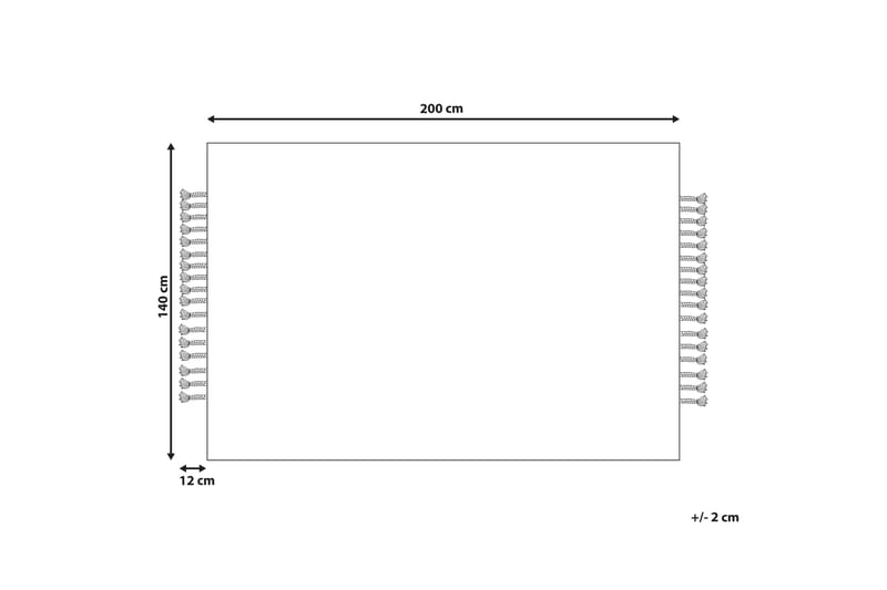 Hamzalar Juteteppe 140x200 cm - Beige - Tekstiler - Tepper & Matter - Moderne tepper - Sisaltepper