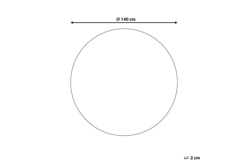 Hovit Juteteppe 140 cm Rund - Blå - Sisaltepper - Jutematter & hampematter