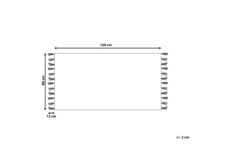 Igdir Bomullsteppe 80x150 cm - Oransje - Bomullstepper