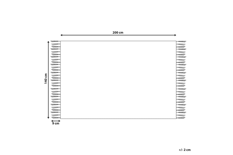 Itangar Bomullsteppe 140x200 cm - Beige - Tekstiler - Tepper & Matter - Moderne tepper - Bomullstepper