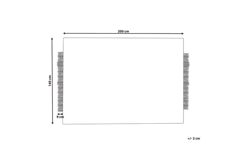 Ketenli Ullteppe 140x200 cm - Svart/hvit - Tekstiler - Tepper & Matter - Moderne tepper - Ullteppe