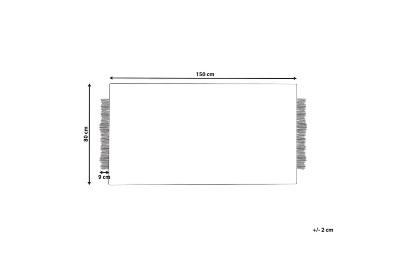 Ketenli Ullteppe 80x150 cm - Svart/hvit - Tekstiler - Tepper & Matter - Moderne tepper - Ullteppe