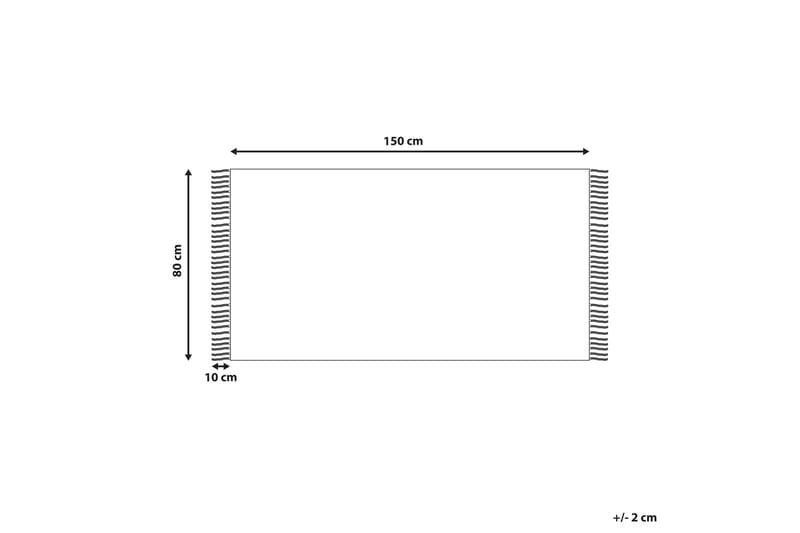 Konur Bomullsteppe 80x150 cm - Beige - Tekstiler - Tepper & Matter - Moderne tepper - Bomullstepper