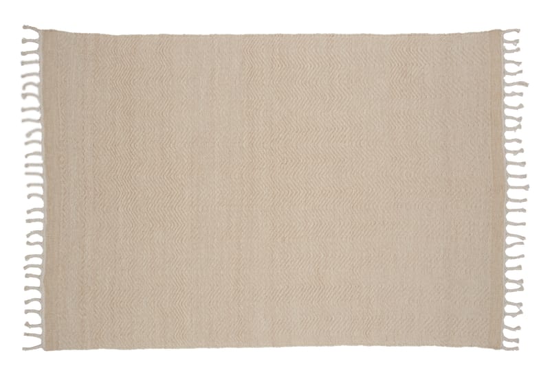 Loke Ullteppe 160x230 cm Rektangulær - Beige - Tekstiler - Tepper & Matter - Moderne tepper - Ullteppe