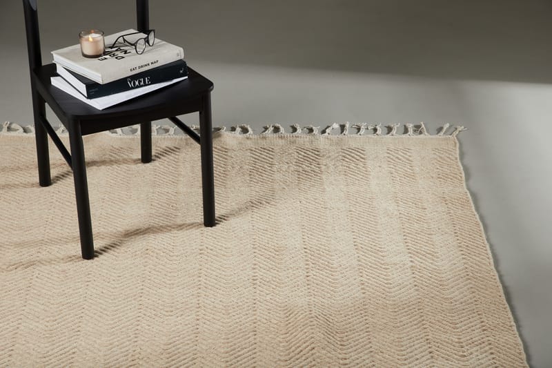 Loke Ullteppe 250x350 cm Rektangulær - Beige - Tekstiler - Tepper & Matter - Moderne tepper - Ullteppe