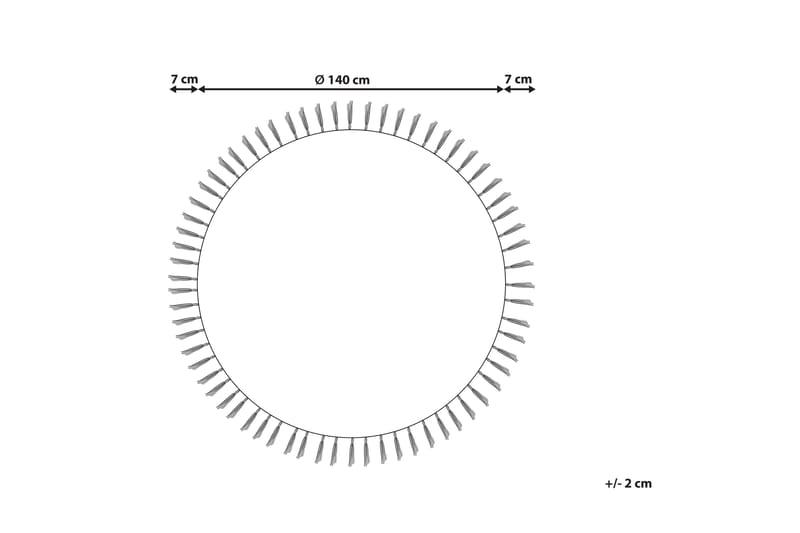 Marts Juteteppe 140 cm Rund - Beige - Sisaltepper - Jutematter & hampematter