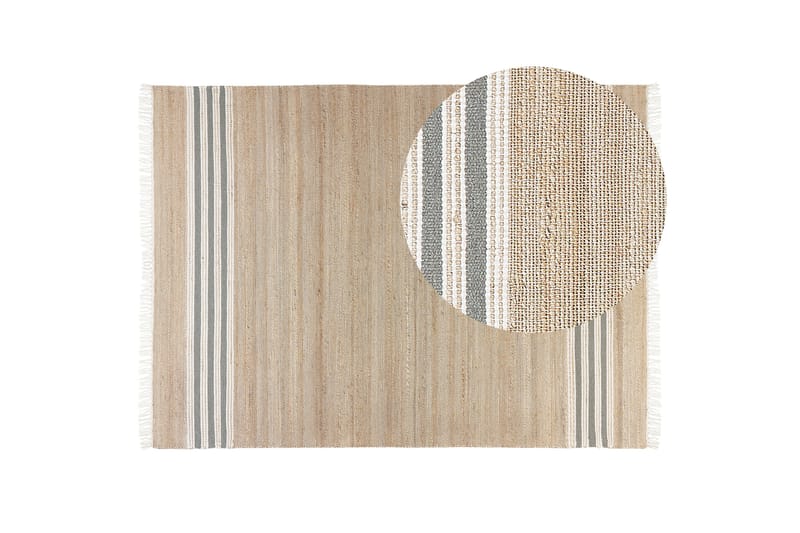 Mirza Juteteppe 160x230 cm - Beige - Sisaltepper - Jutematter & hampematter