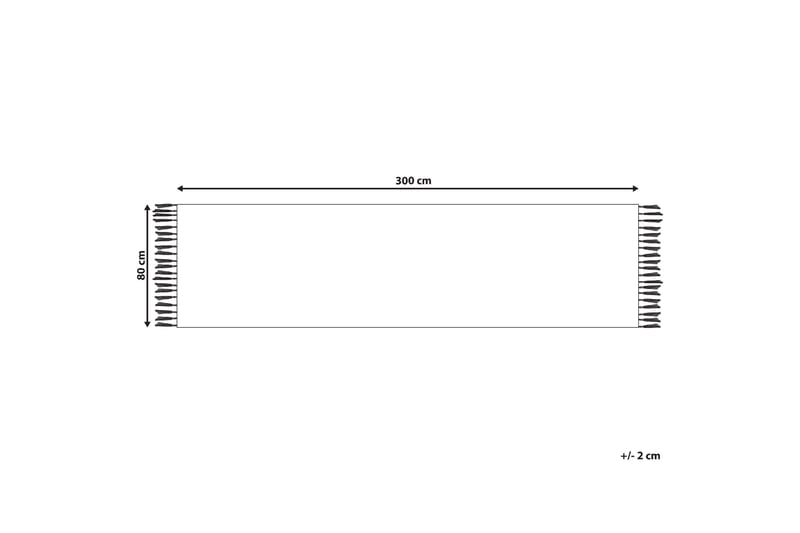 Noratus Bomullsteppe 80x300 cm - Blå - Tekstiler - Tepper & Matter - Moderne tepper - Bomullstepper