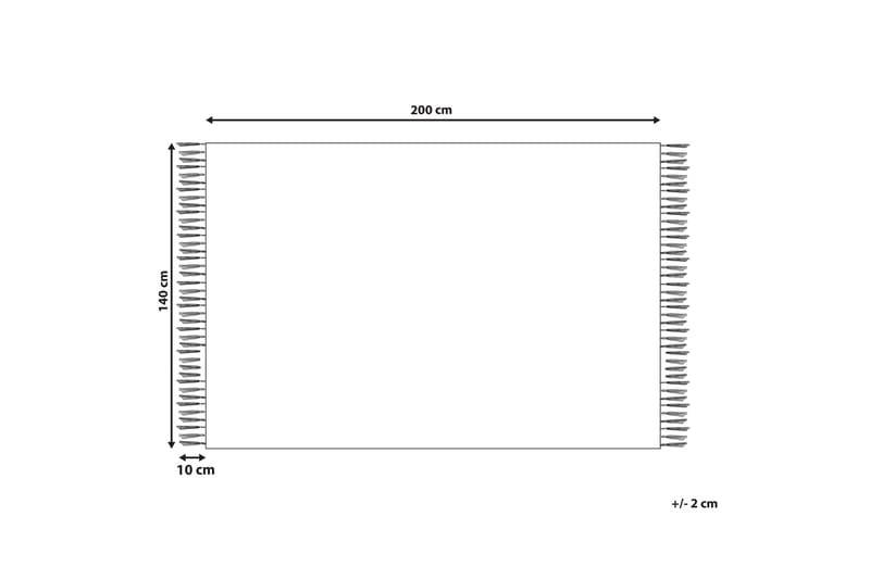 Nuru Bomullsteppe 140x200 cm - Beige - Tekstiler - Tepper & Matter - Moderne tepper - Bomullstepper