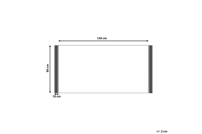 Sazli Bomullsteppe 80x150 cm - Beige - Tekstiler - Tepper & Matter - Moderne tepper - Bomullstepper