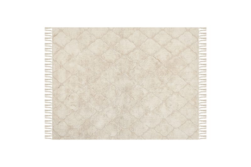 Silchar Bomullsteppe 160x230 cm - Beige - Bomullstepper