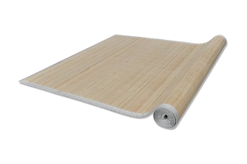 Rektangulrt gulvteppe 150 x 200 cm naturlig bambus - Beige - Tekstiler - Tepper & Matter - Moderne tepper - Sisaltepper