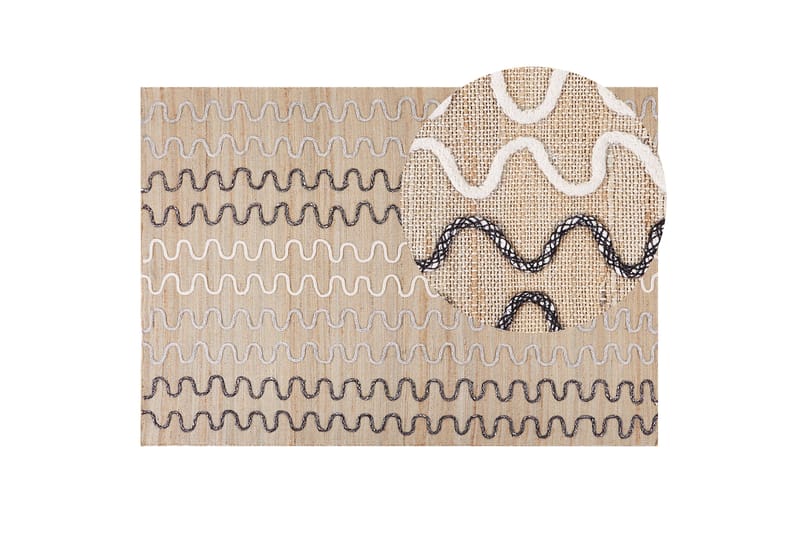 Sogut Juteteppe 160x230 cm - Beige - Sisaltepper - Jutematter & hampematter