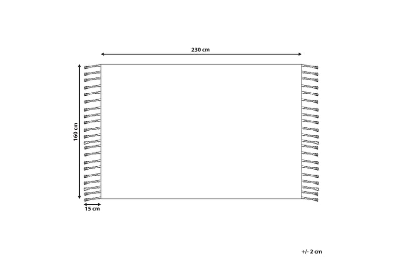 Tabiat Ryeteppe 160x230 cm - Svart/hvit - Ryeteppe