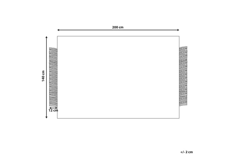 Tacettin Ullteppe 140x200 cm - Svart/hvit - Tekstiler - Tepper & Matter - Moderne tepper - Ullteppe