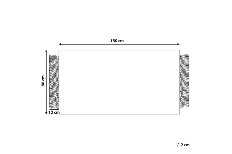 Tacettin Ullteppe 80x150 cm - Svart/hvit - Tekstiler - Tepper & Matter - Moderne tepper - Ullteppe