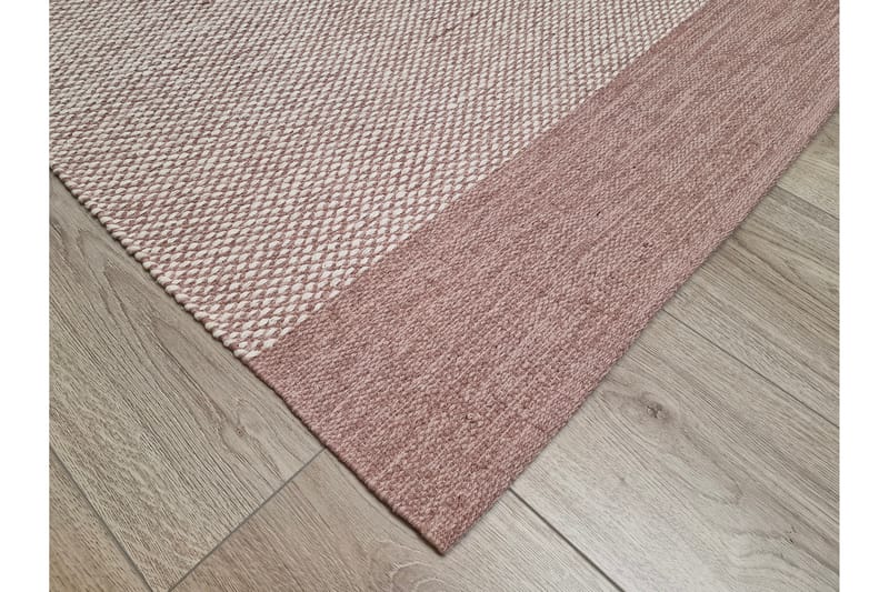 Vimla Bomullsteppe 75x340 cm Oval - Rosa - Bomullstepper