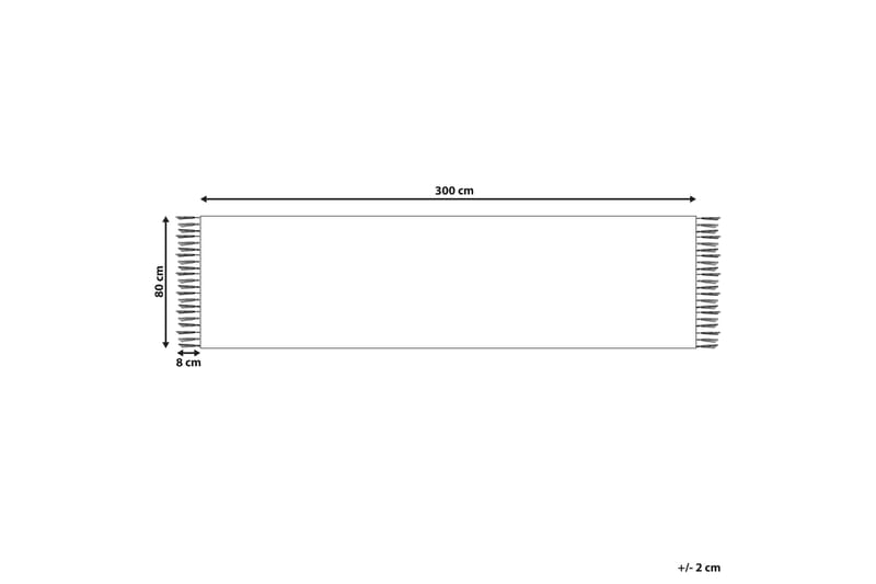 Voskehat Gangmatte 80x300 cm - Rød - Tekstiler - Tepper & Matter - Moderne tepper - Gangmatter