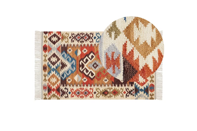 Vosketap Ullteppe 80x150 cm - Oransje - Ullteppe