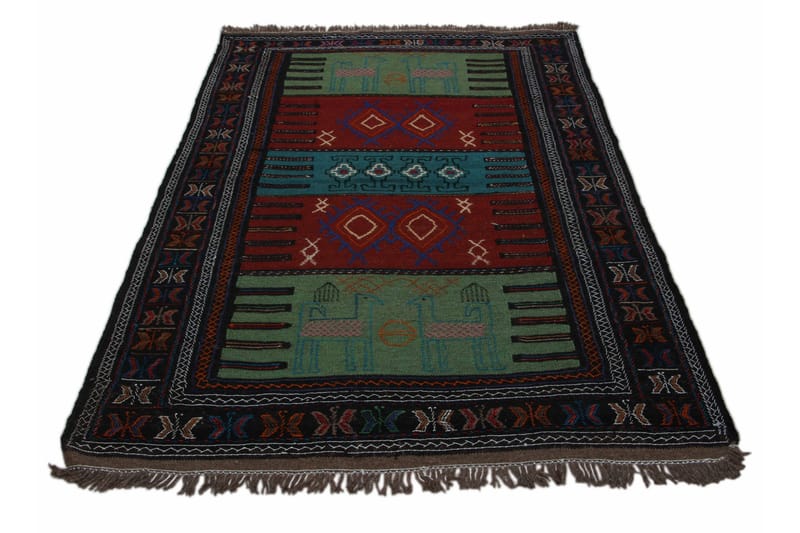 Håndknyttet Eksklusive Persian Nålmatte 198x130 cm Kelim - Flerfarget - Tekstiler - Tepper & Matter - Orientalske tepper - Kelimtepper