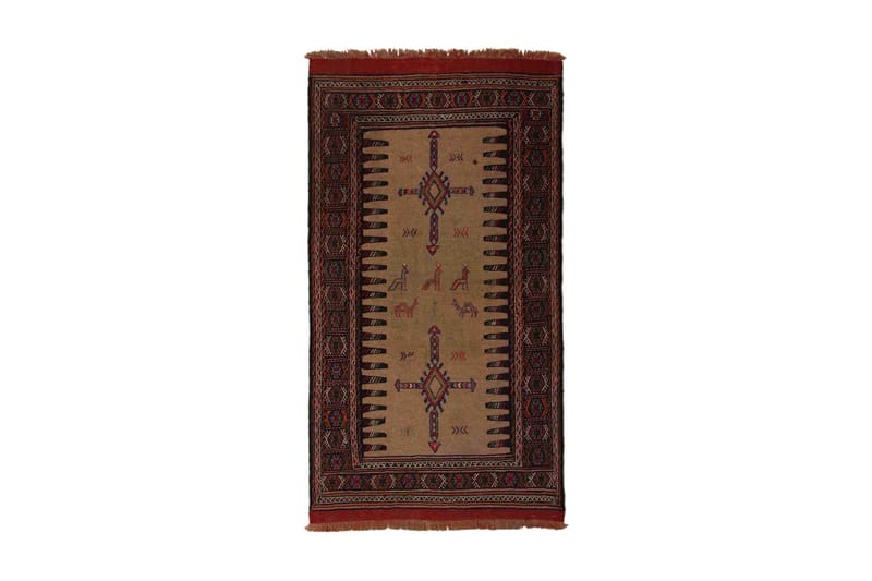 Håndknyttet Eksklusive Persian Nålmatte 100x183 cm Kelim - Beige / Brun - Tekstiler - Tepper & Matter - Orientalske tepper - Kelimtepper