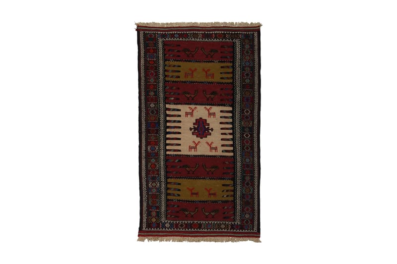 Håndknyttet Eksklusive Persian Nålmatte 113x180 cm Kelim - Flerfarget - Tekstiler - Tepper & Matter - Orientalske tepper - Kelimtepper