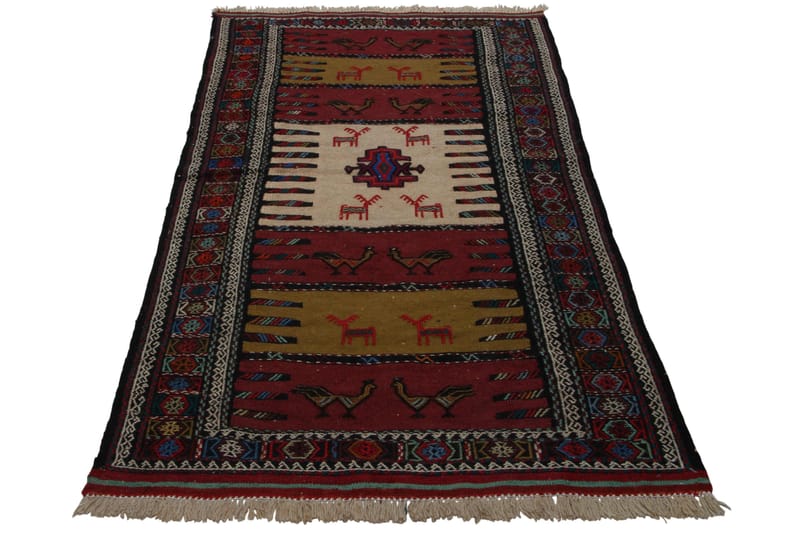 Håndknyttet Eksklusive Persian Nålmatte 113x180 cm Kelim - Flerfarget - Tekstiler - Tepper & Matter - Orientalske tepper - Kelimtepper