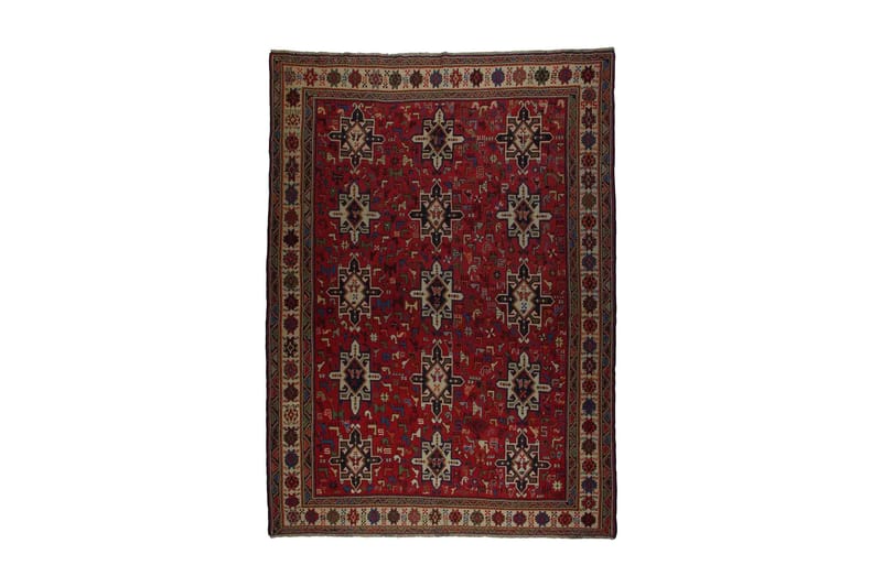 Håndknyttet Persisk Matte Varni 211x292 cm Kelim - Rød / Beige - Tekstiler - Tepper & Matter - Orientalske tepper - Kelimtepper